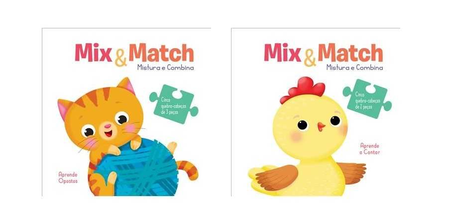 Mix & Match - Mistura e Combina:  Aprende a Contar / Aprende Opostos