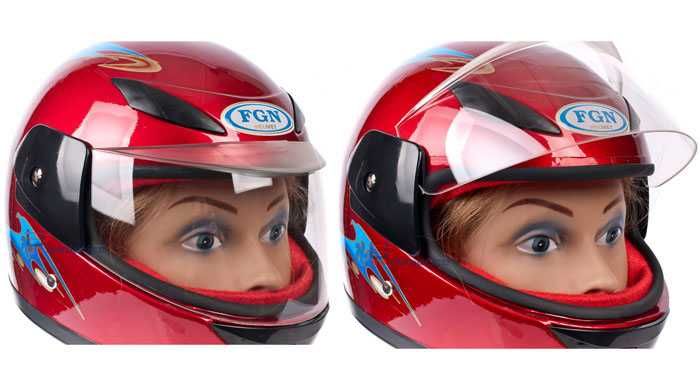 Kask dziecięcy na rower skuter motor rower czerwony czarny lub niebies