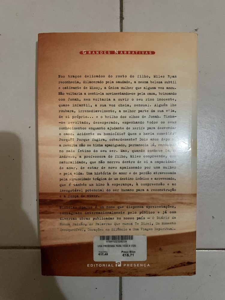 Nicholas Sparks livros