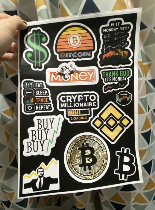 Naklejka A4 1 szt BTC