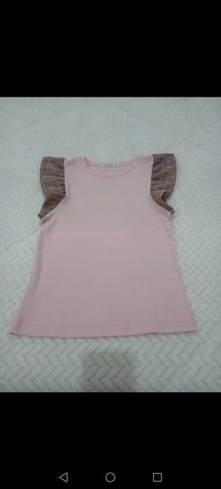 Camisola rosa com pormenor nas mangas S/M