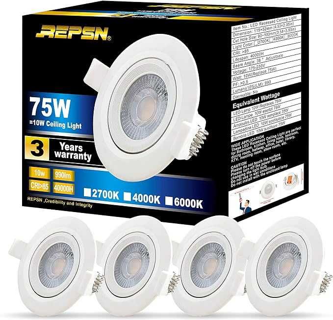 Reflektor wpuszczany LED REPSN 10W 2700K warm white