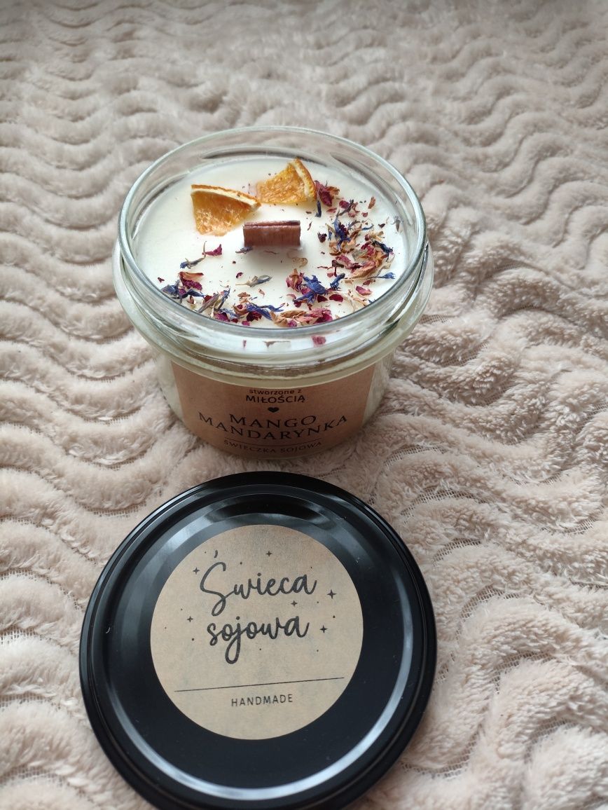 Świeczka sojowa świece 235 ręcznie robione zapachowe handmade