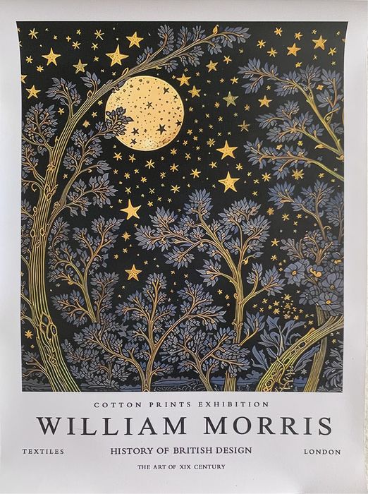 Gobelin na płótnie/Obrazek/William Morris/Full Moon