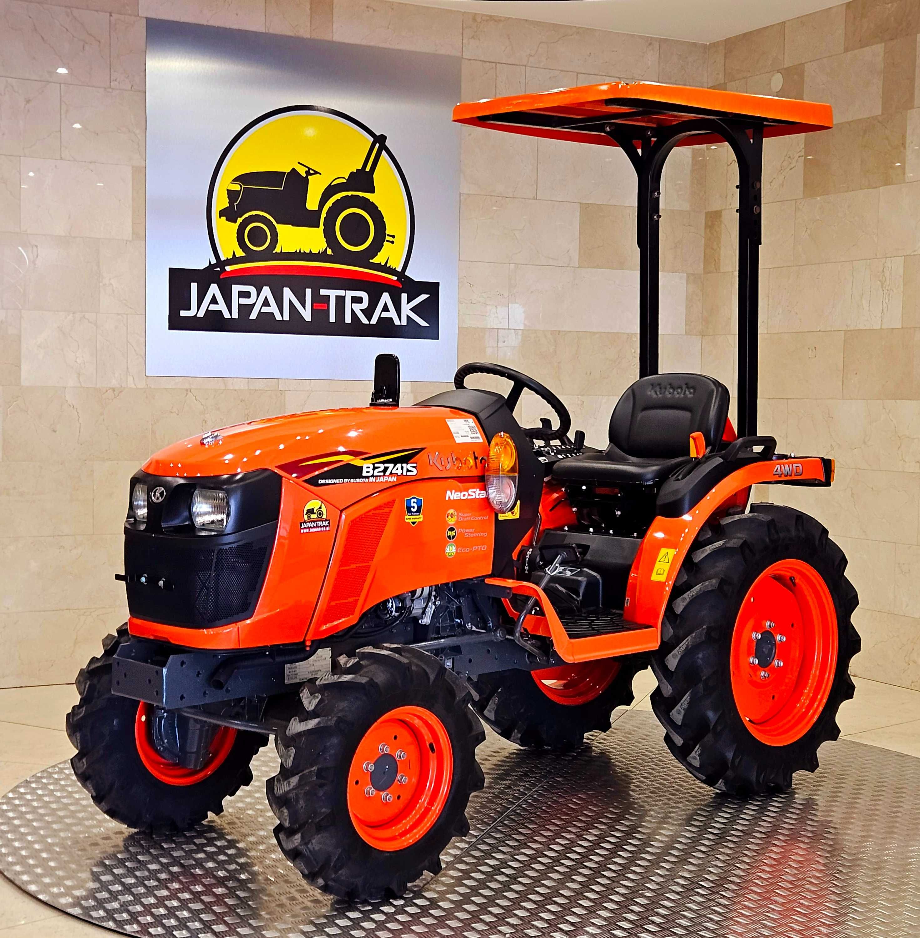 Kubota B2741s, 4x4, Do tuneli foliowych, sadu. Nowy, RATY,JAPAN TRAK