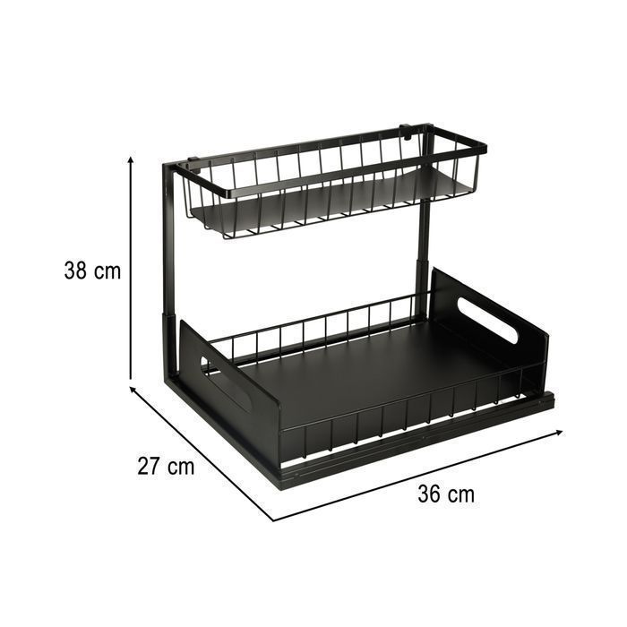 Organizer pod zlewozmywak do szafki dwupoziomowy