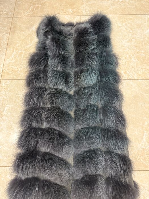 Жилетка з песця натуральна