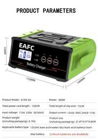 Автомобільний зарядний пристрій смарт smart EAFC  12-24V 400W 15/30 A