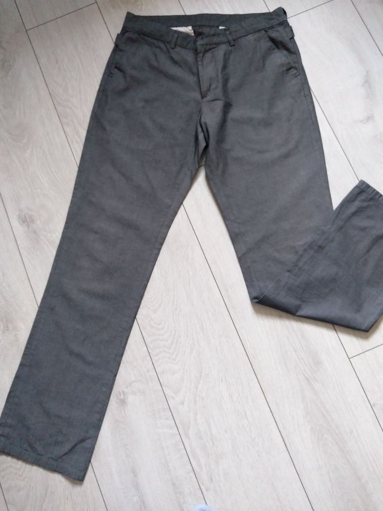 Eleganckie bawełniane 100%spodnie męskie, r.L/XL, Reserved