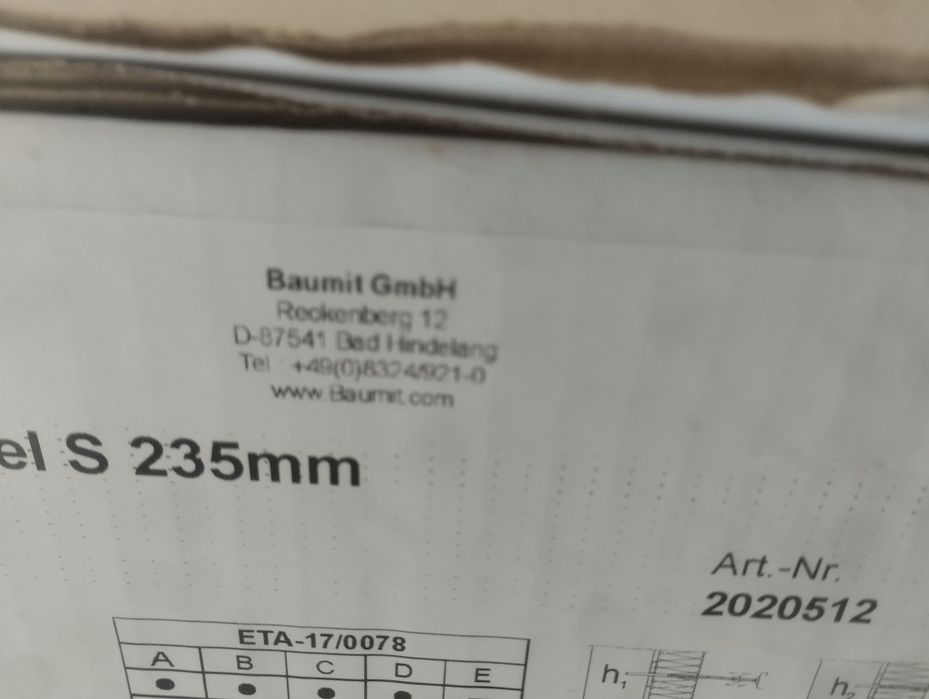 Kołki fasadowe 235 Baumit