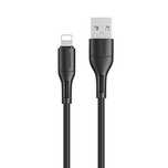USAMS Kabel U68 lightning 2A Fast Charge1m czarny/black SJ500USB01
