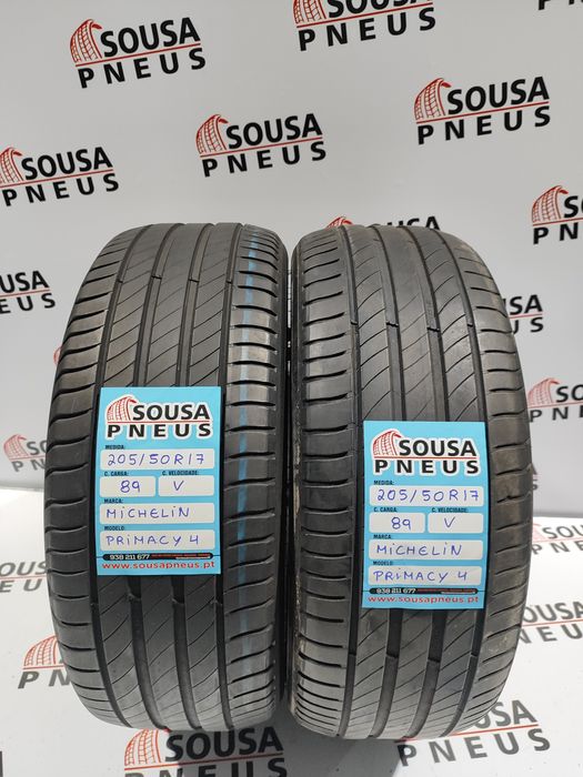 2 pneus semi novos Michelin 205-50R17 primacy 4 89V - Oferta da entreg
