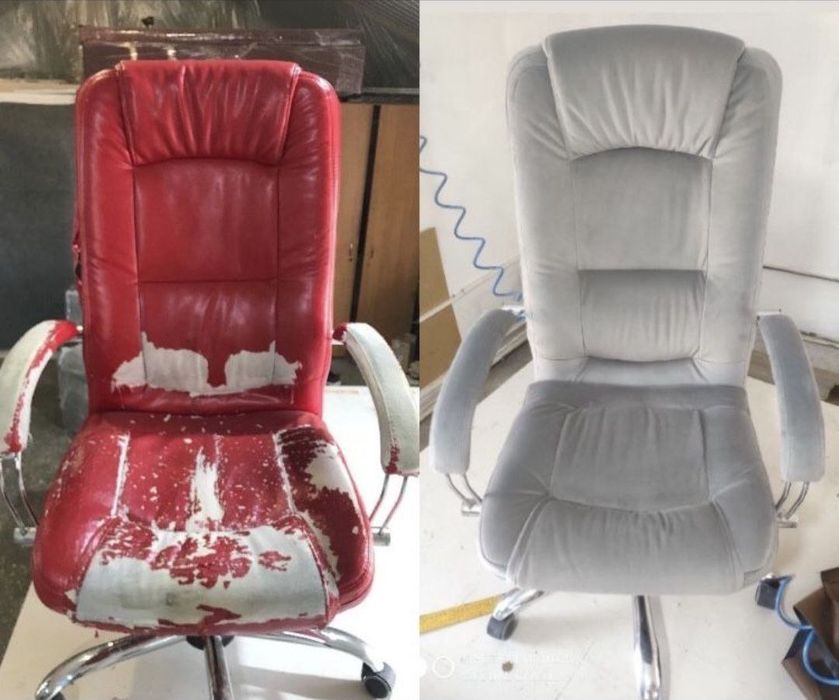Перетяжка Ремонт Реставрація М'якої мебелі та офісних крісел