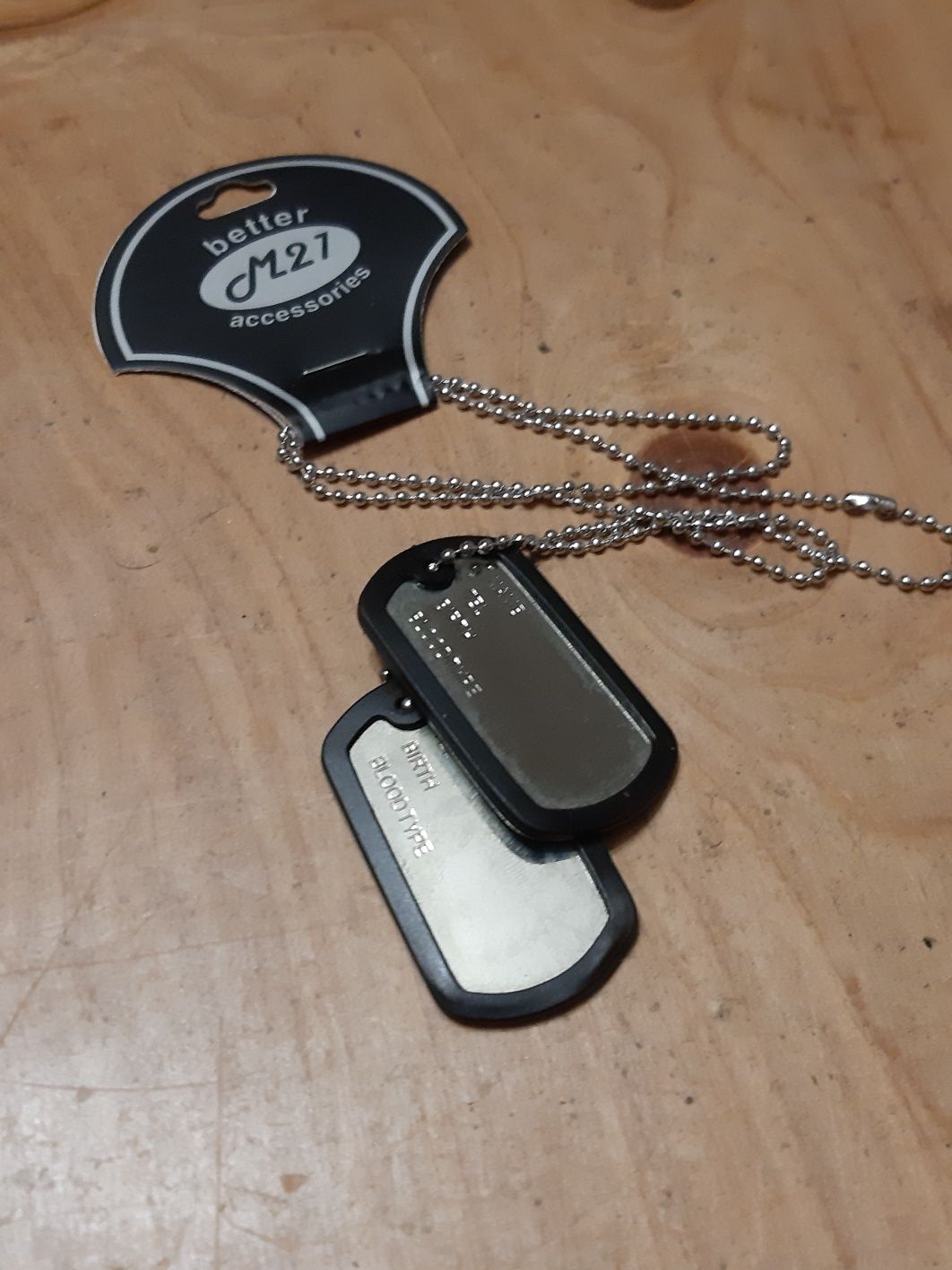 Dog tag ou chapa identificação Militar