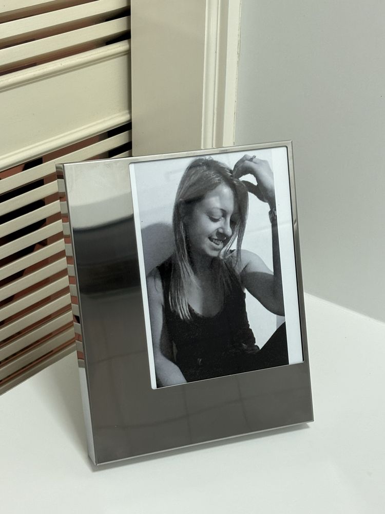 Porta fotos cromado