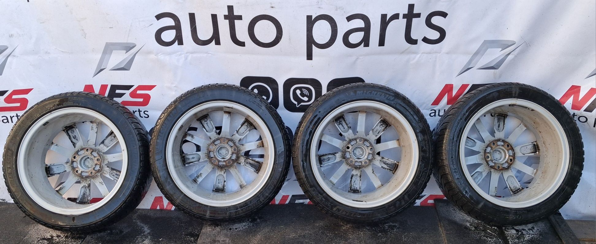 Диски R17 5×114.3 ET47 J7 DIA66.1 225/45/17 renault laguna 3