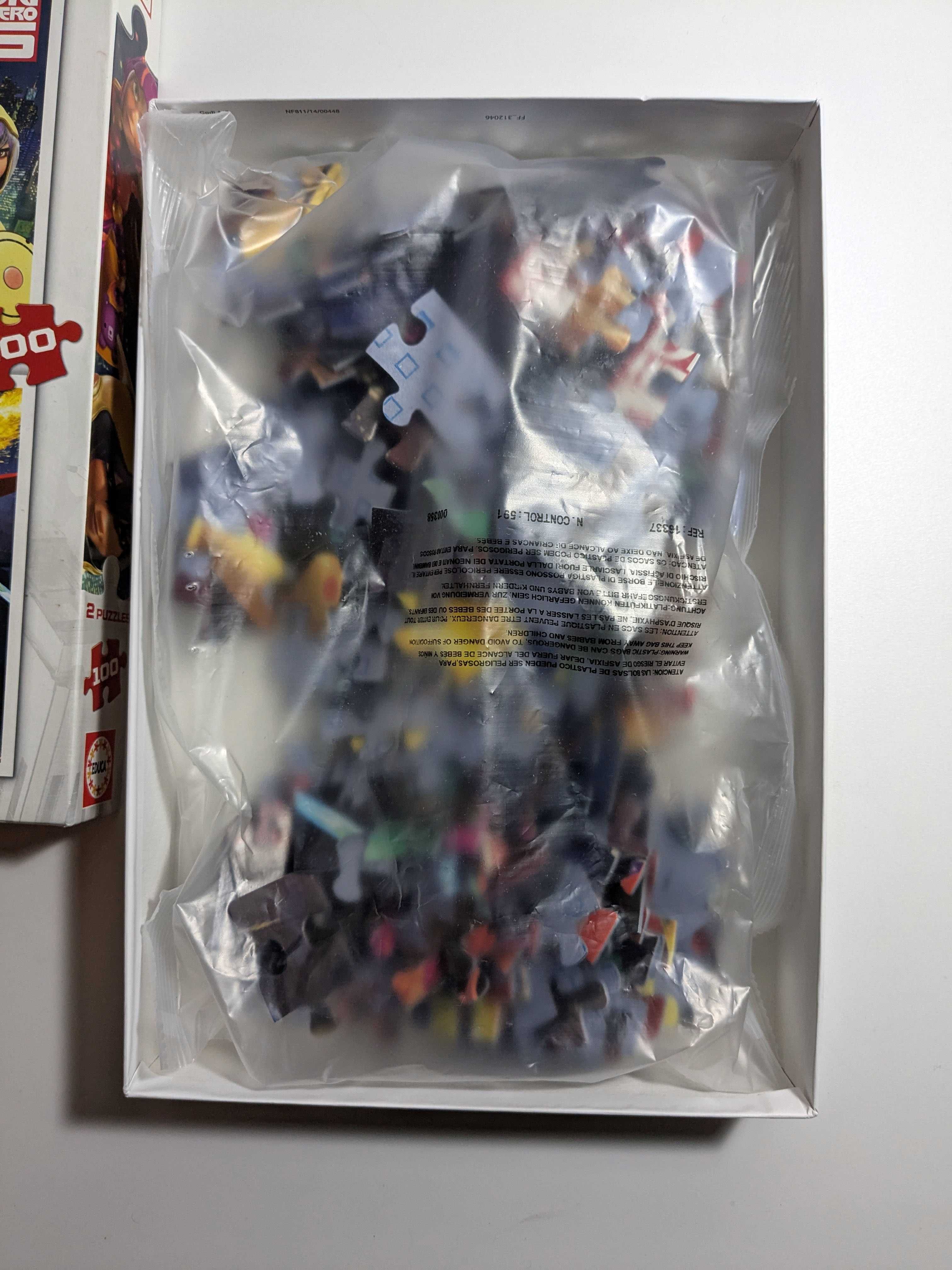 2 Puzzles Disney “Big Hero 6” (6-8 anos) NOVO