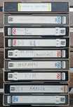 9 Cassetes Antigas VHS Filmes e Música (Amália - Gal Costa - Herman...