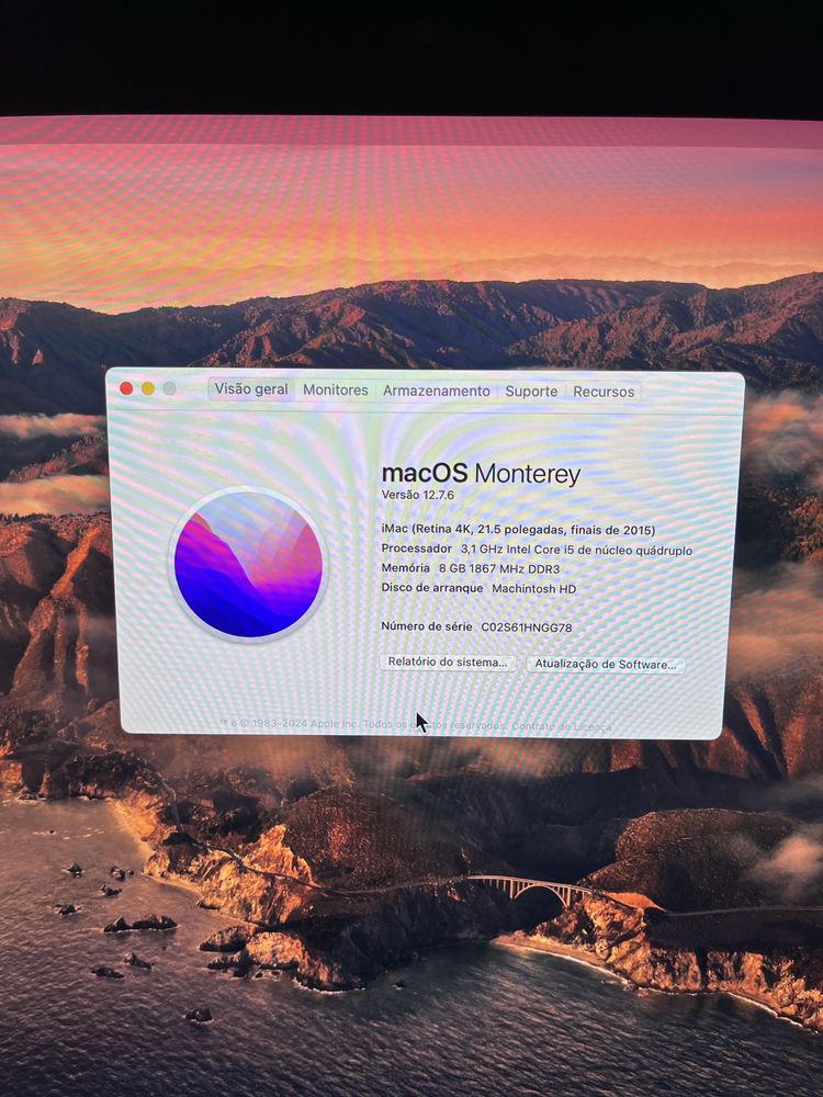 Imac Retina 4k  finais 2015