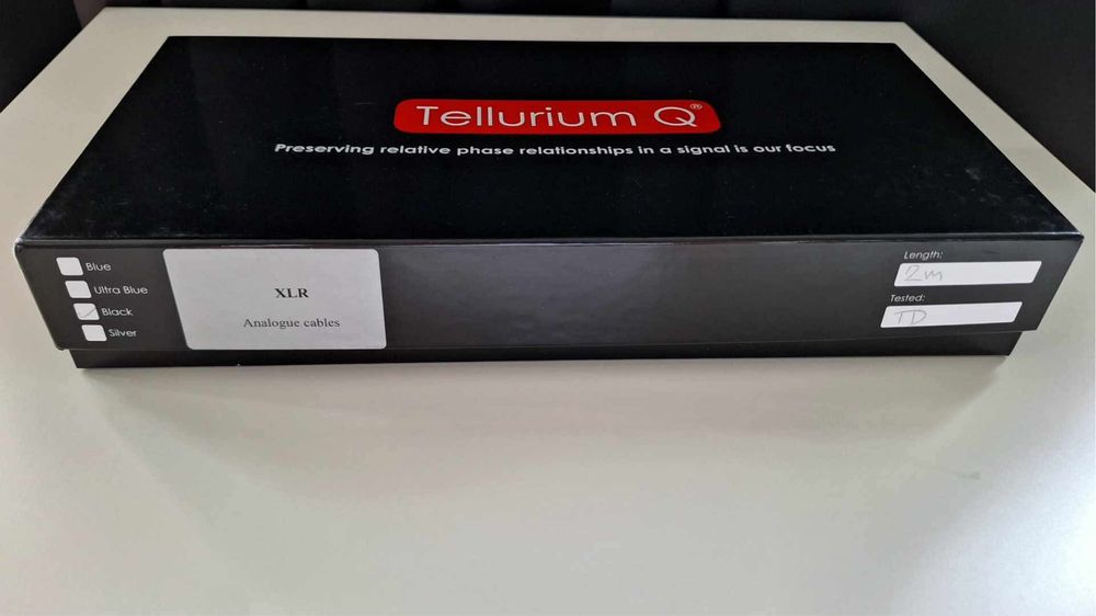 Tellurium Q Black XLR 2*2 metry Gratis Bluza