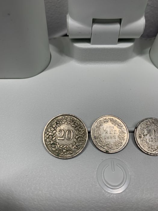 Suiça Moedas Colecionador Confoederatio Helvetica 1953, 1992/3