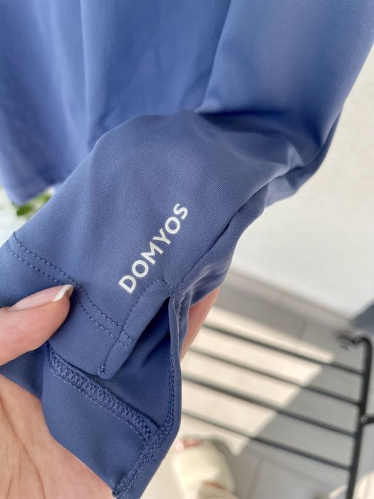 Niebieska koszulka sportowa bez rękawów, damska, Decathlon, rozmiar M