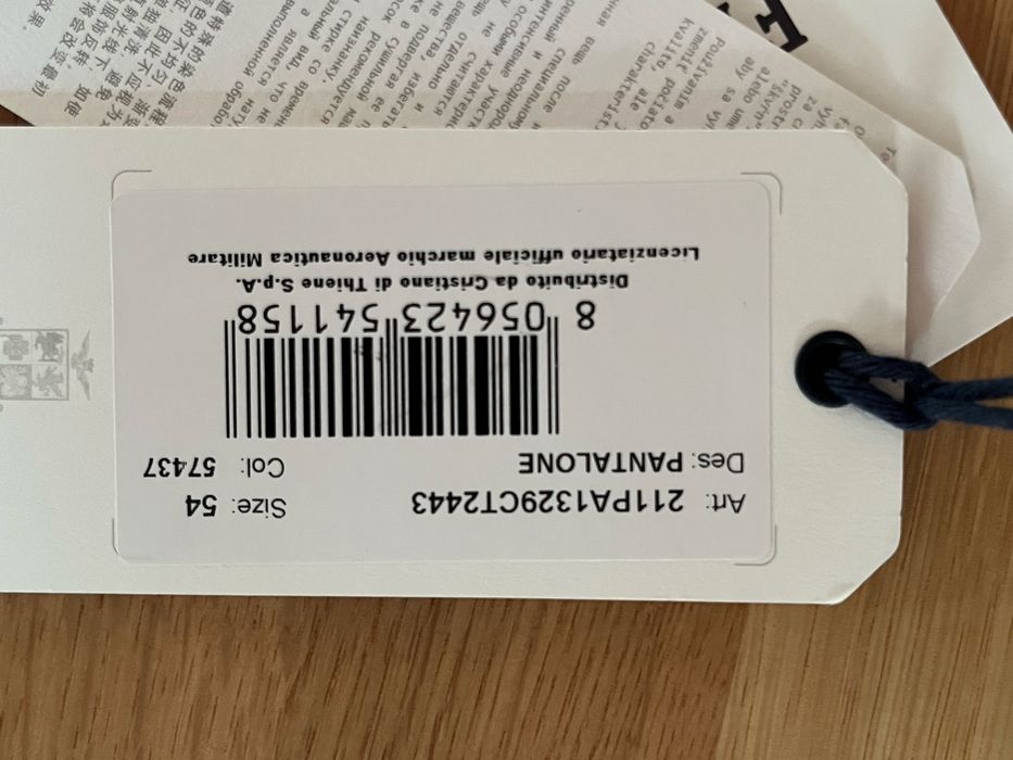 Aeronautica militare spodnie cargo rozmiar XL  54