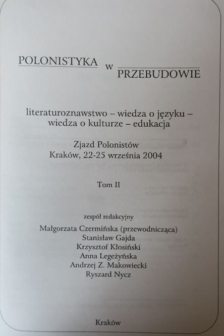 Polonistyka w przebudowie T. 1 i 2