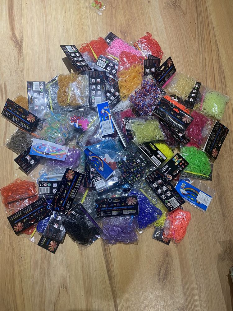 Gumki loom bands 40szt plus zawieszki