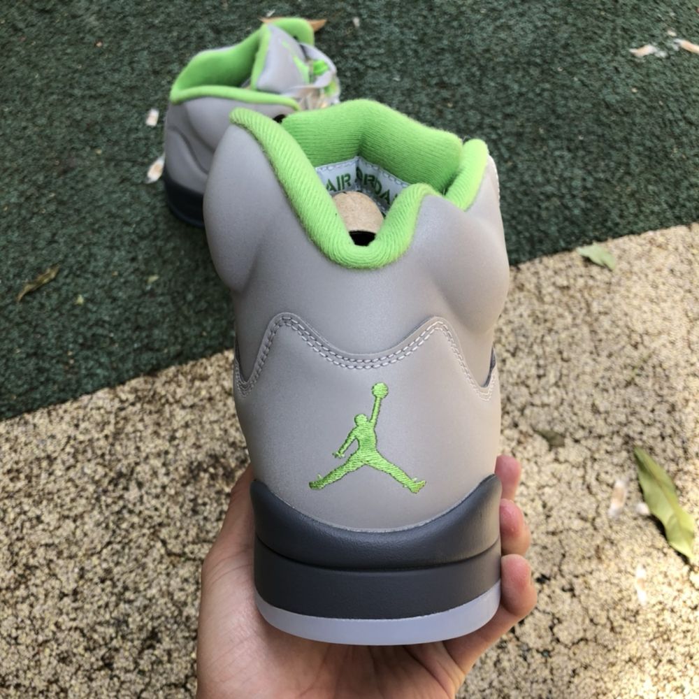 Кросівки Nike Air Jordan 5 Retro Green Bean Grey Джордан рефлектив