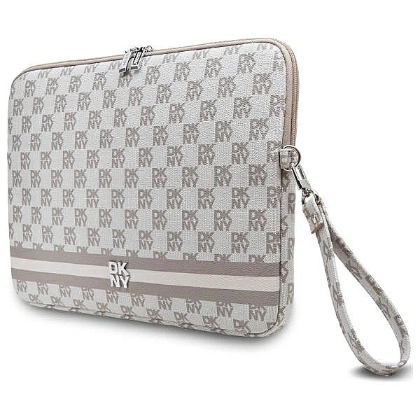 Pokrowiec na laptopa DKNY Sleeve Checkered Pattern Printed Stripes 16"
