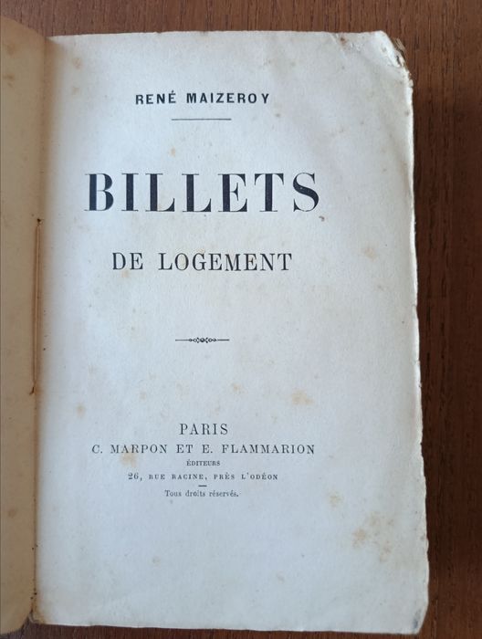 Billets de Logement