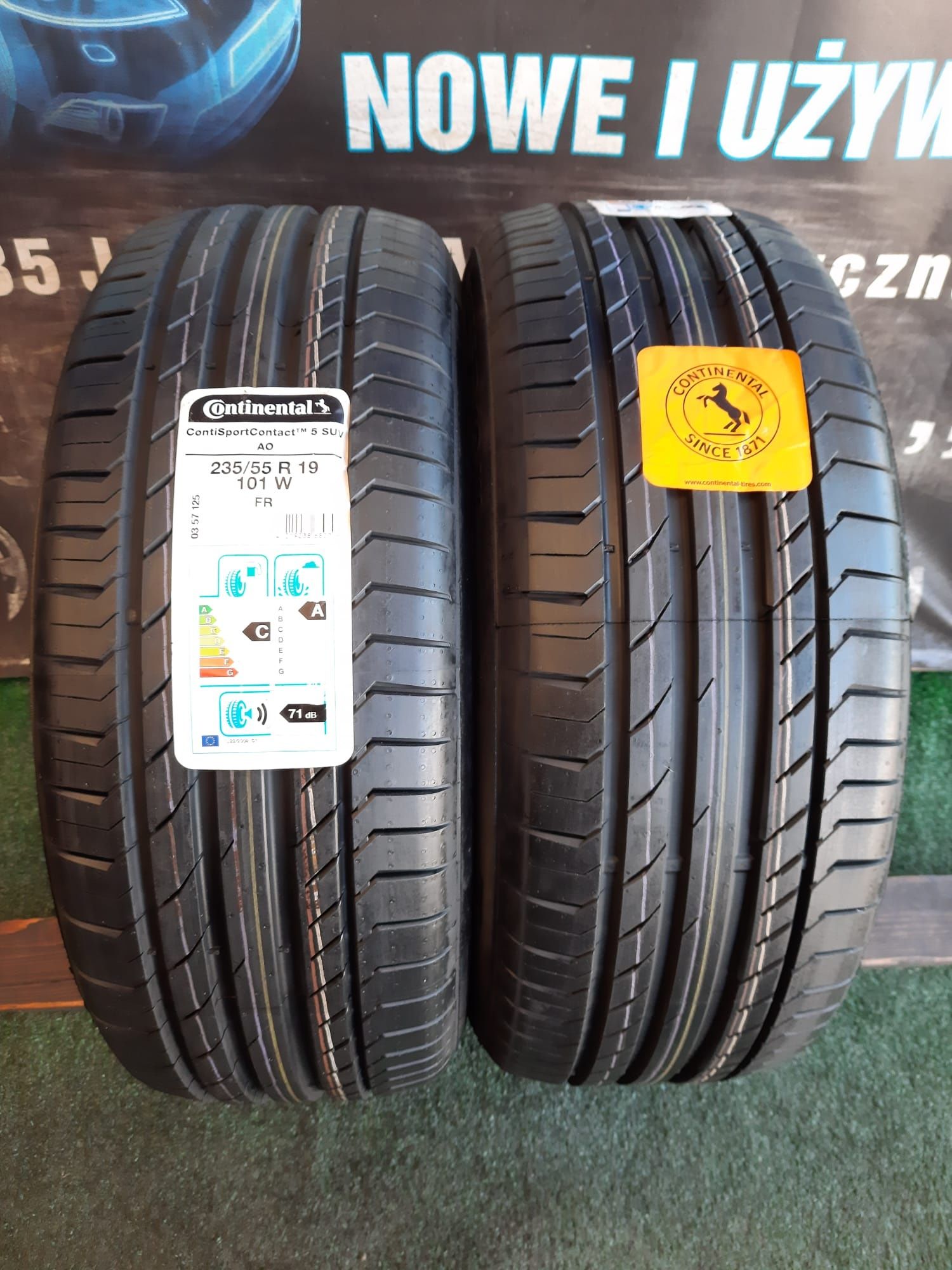 Opony letnie 235/55/19 Continental Para Nowe