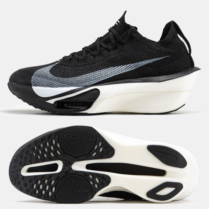 Кросівки чоловічі сітка Nike Air Zoom AlphaFly 3 Black White 40-45р