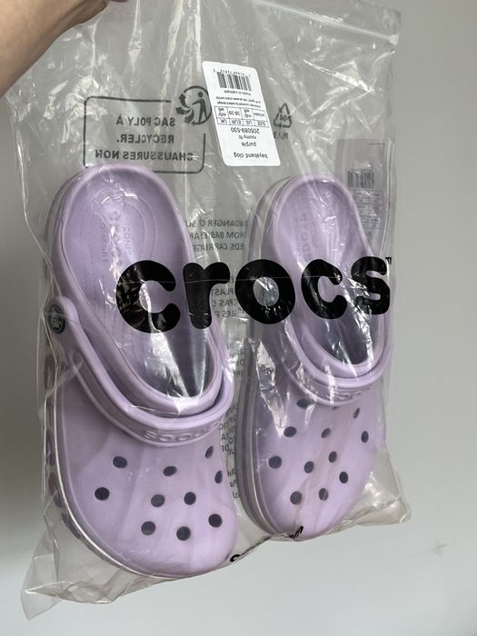 Crocs bayaband lavender m6w8 38 крокси баябенд лаванда жіночі