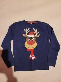 Sweter bluza świąteczna renifer s