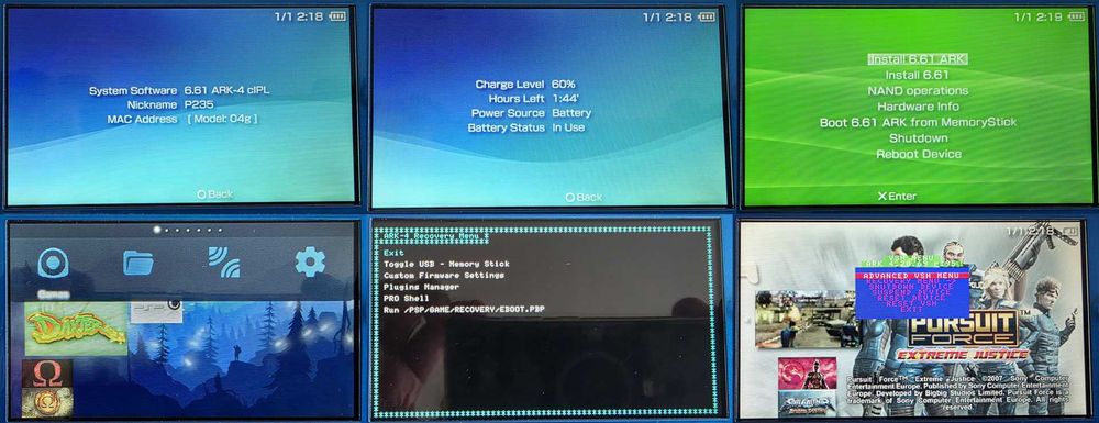 PSP 3000 Vibrant Blue, ARK-4, 64GB, stan kolekcjonerski