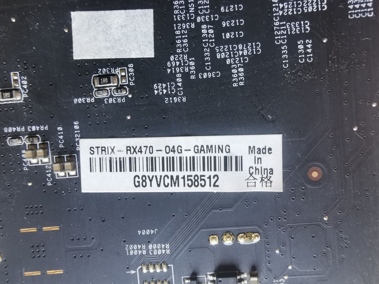 Видеокарта Asus strix rx 470 4gb