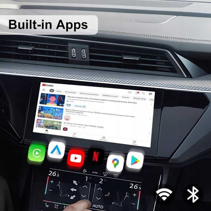 MMB MAX Wireless CarPlay Android Auto Adapter Multimedialny