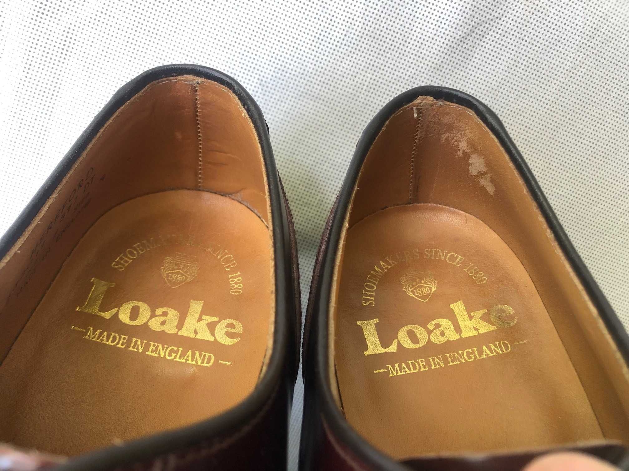 Полностью кожаные дерби от Loake (Англия),состояние!