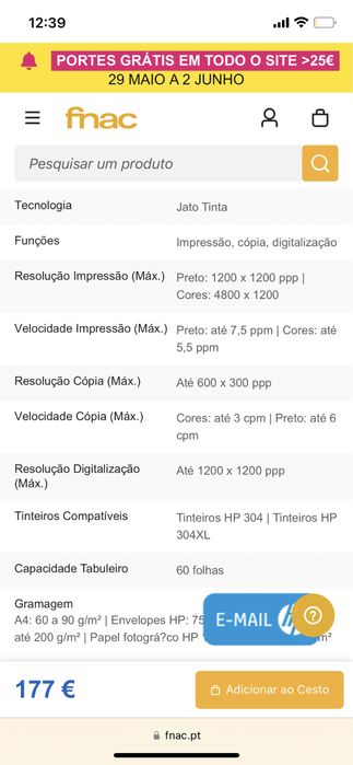 Impressora HP Deskjet 2620