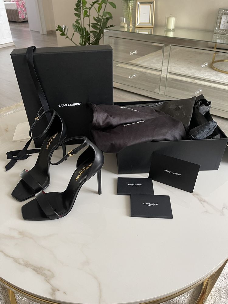 Saint Laurent оригінал!!! 38р Шкіра. YSL туфли босоніжки