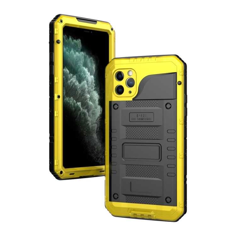 Mocne Pancerne Etui Shockproof do iPhone 11 Pro Max żółte