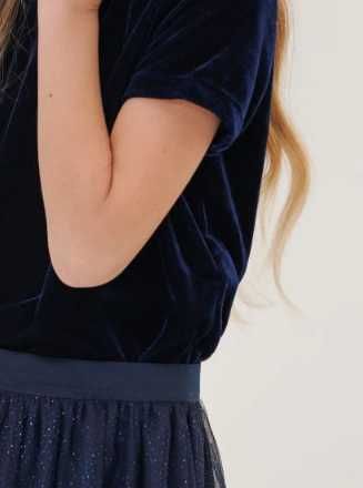 Bluzka dziewczęca ze stójką 98