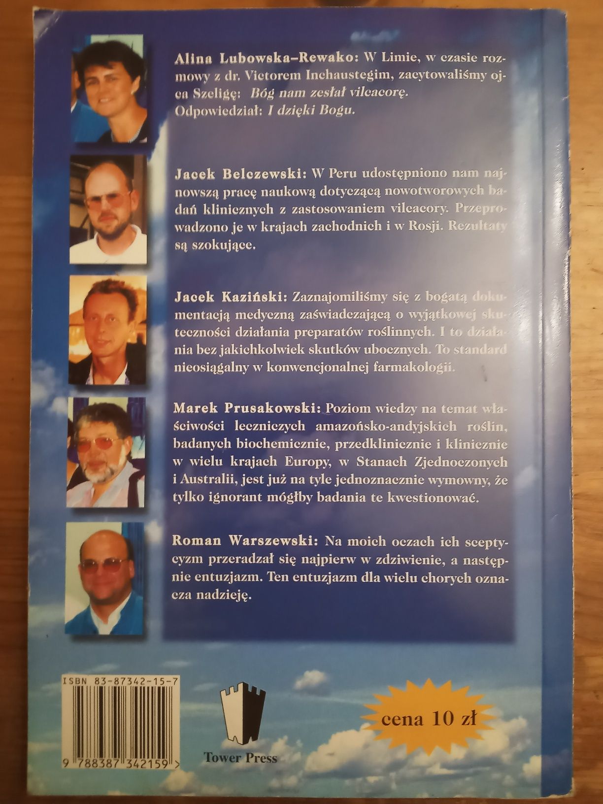 Bóg nam zesłał Vilcacorę Roman Warszewski