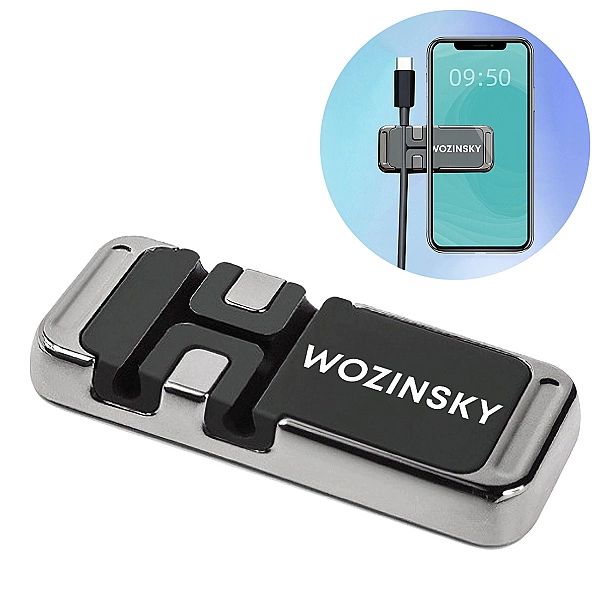 Wozinsky uchwyt na telefon magnetyczny z organizerem do kabli (WMCDO-B