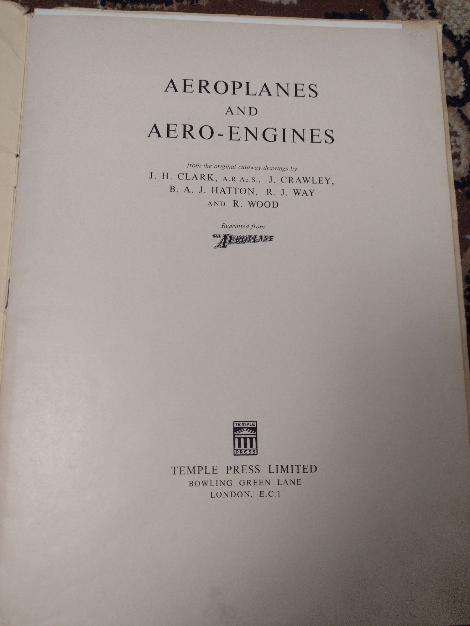 Aeroplanes and Aero-engines