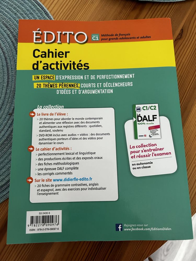 Ćwiczenia ÉDITO Cahier d’activités C1