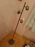 Lampa podłogowa, czarna/grafitowa, loft