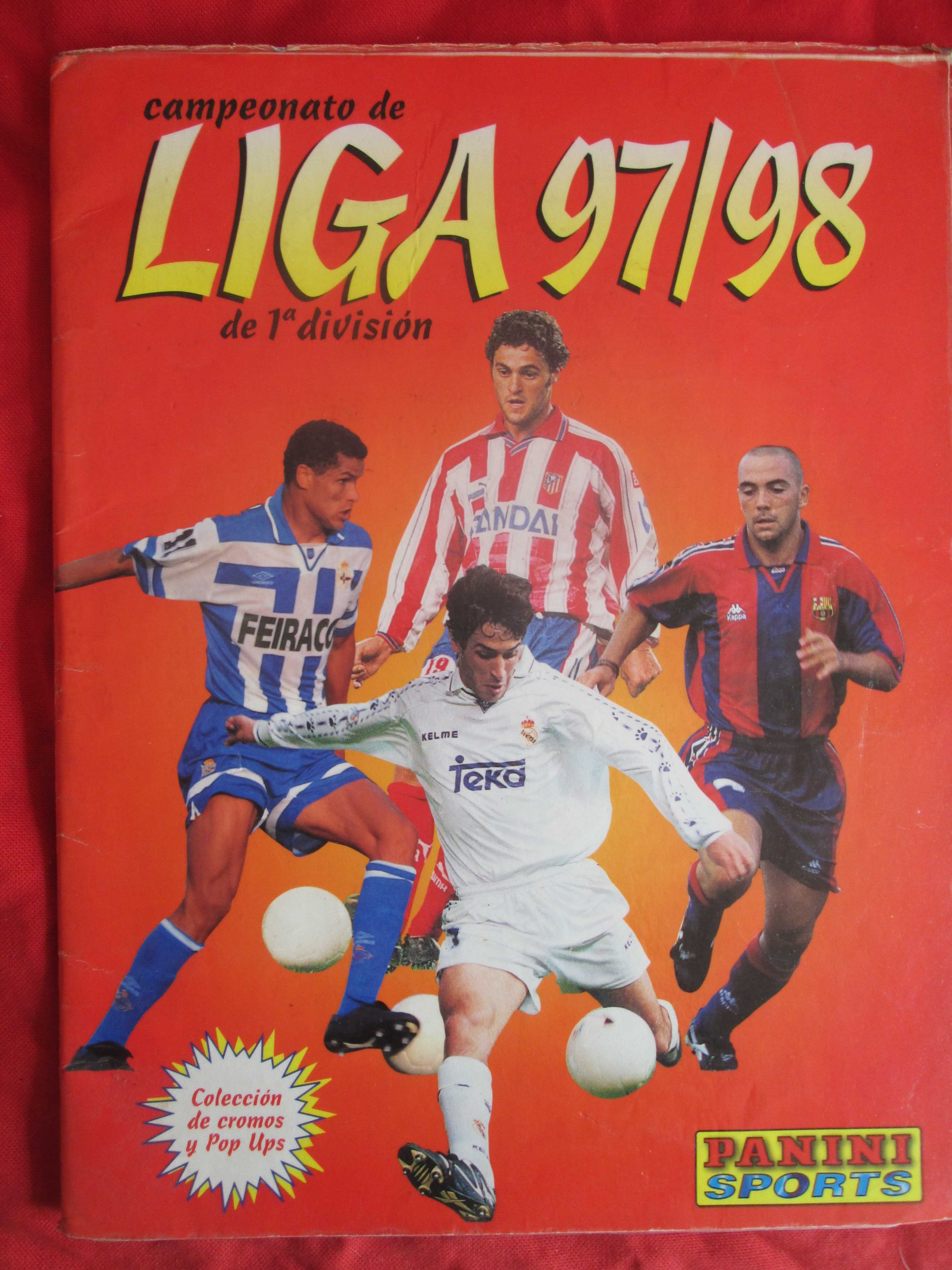 Caderneta de cromos completa Panini La Liga 97/98